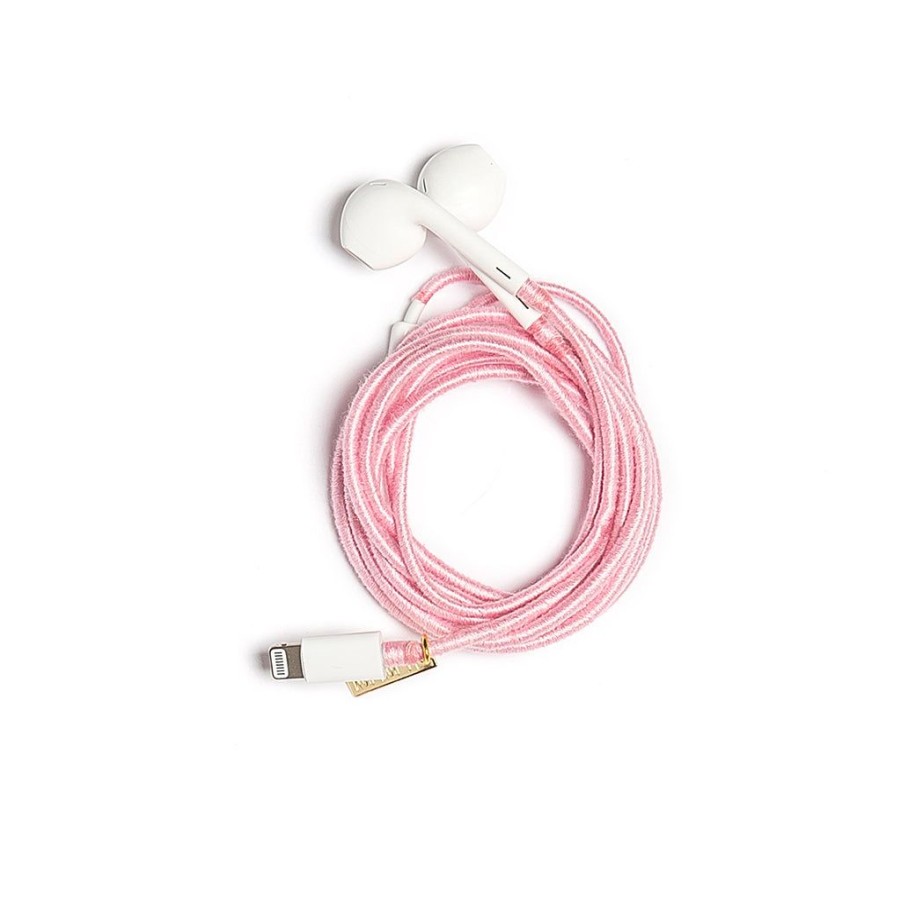 Phone Accessories Le Pom Pom | Baby Pink Earphones