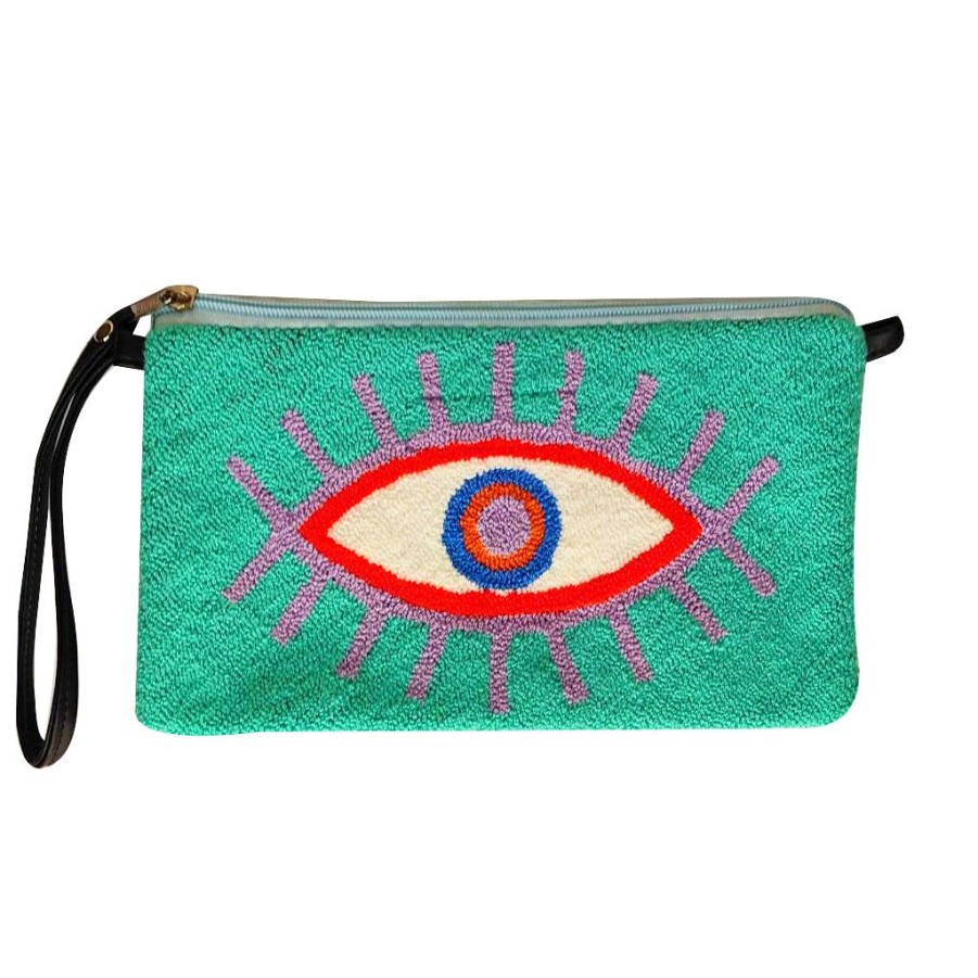 Bags & Bag Accessories Le Pom Pom | Mint Eye Clutch