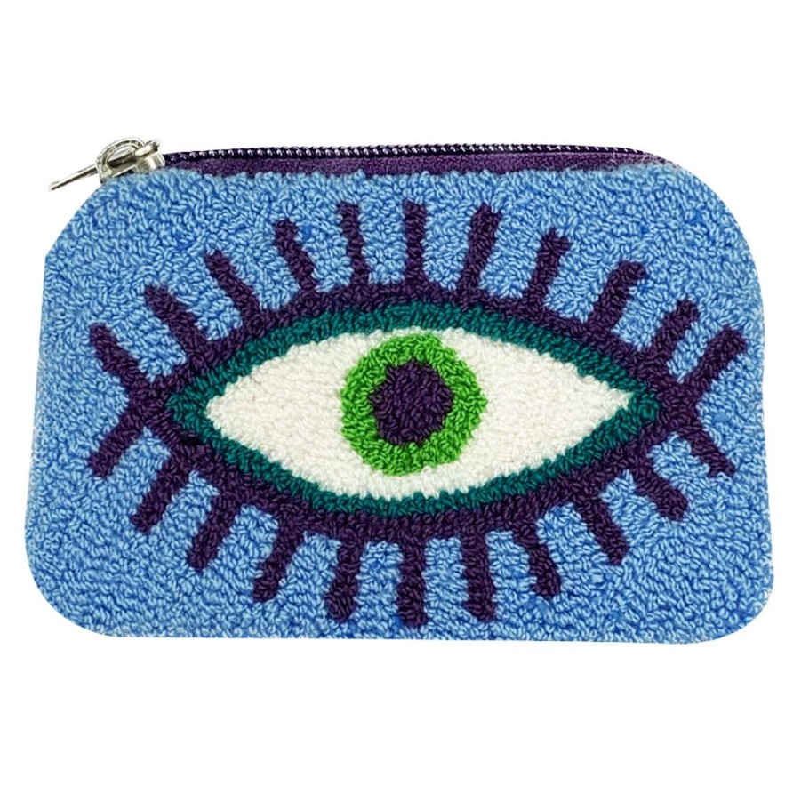 Bags & Bag Accessories Le Pom Pom | Blue & Green Coin Purse