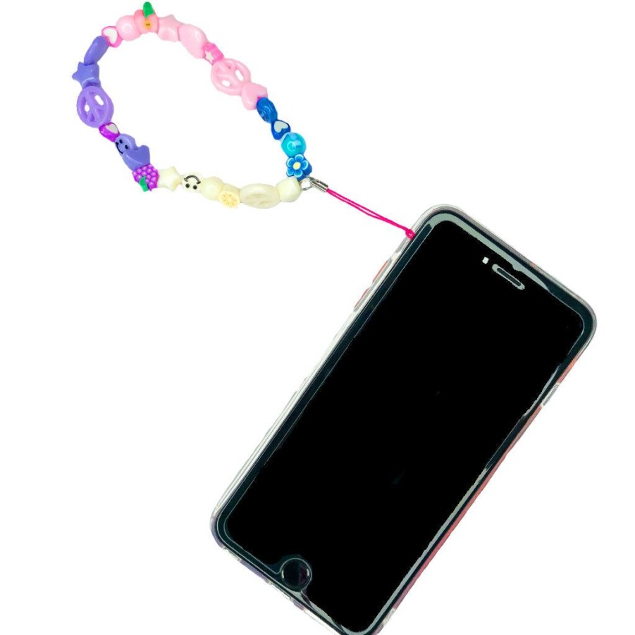 Phone Accessories Le Pom Pom | Copy Of Green, Blue & Pink Mini Beaded Phone Strap