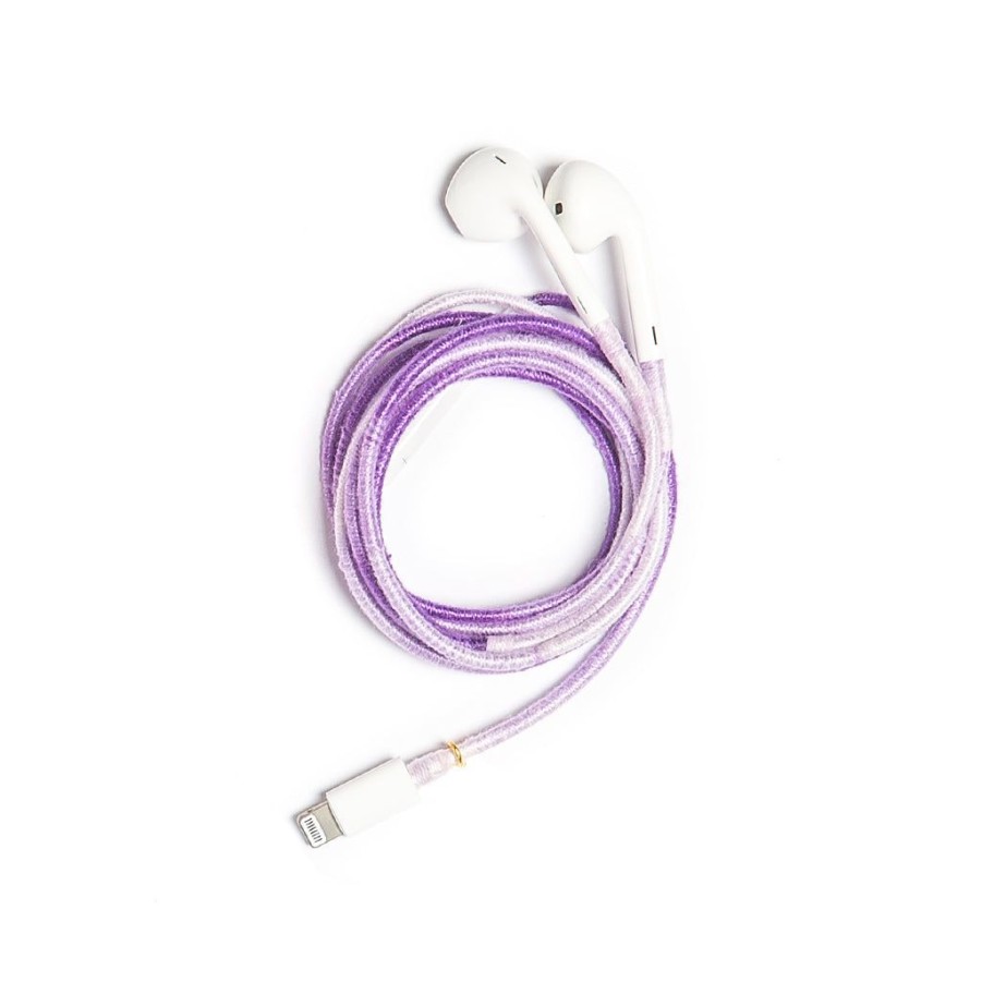 Phone Accessories Le Pom Pom | Purple Rain Earphones