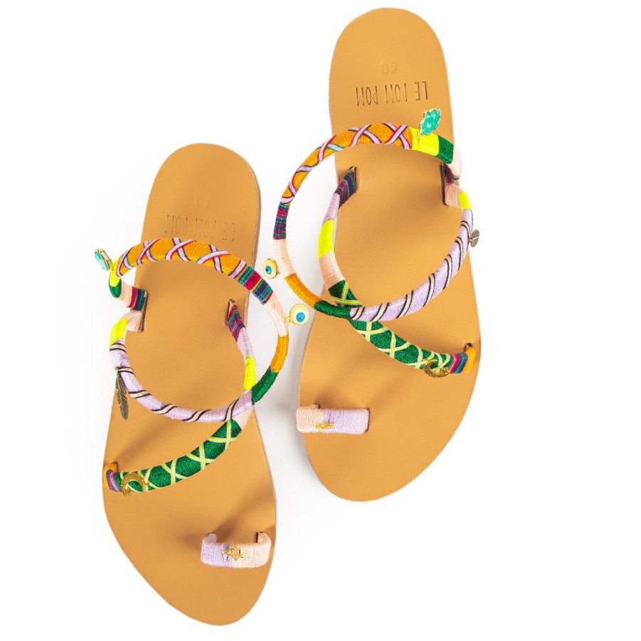 Shoes Le Pom Pom | Harper Crossover Sandals