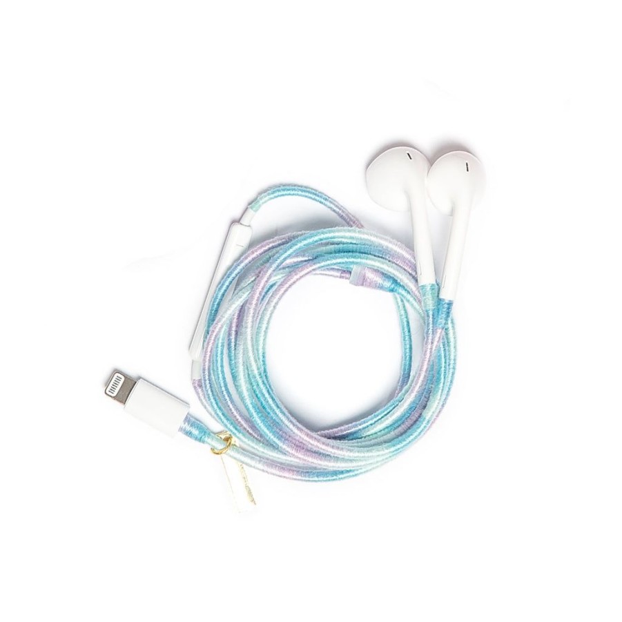 Phone Accessories Le Pom Pom | Blue Sky Earphones