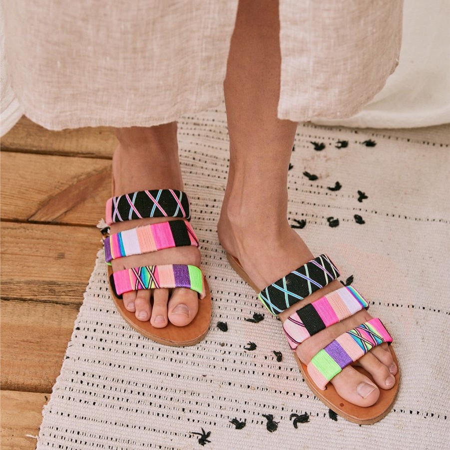 Shoes Le Pom Pom | Hira 3 Strand Sandals