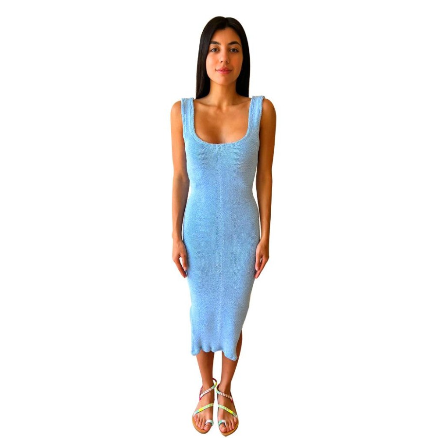 Clothing Le Pom Pom | Baby Blue Maxi Dress