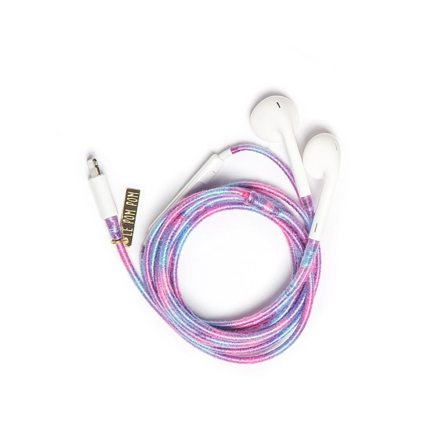 Phone Accessories Le Pom Pom | Shades Of Purple Earphones