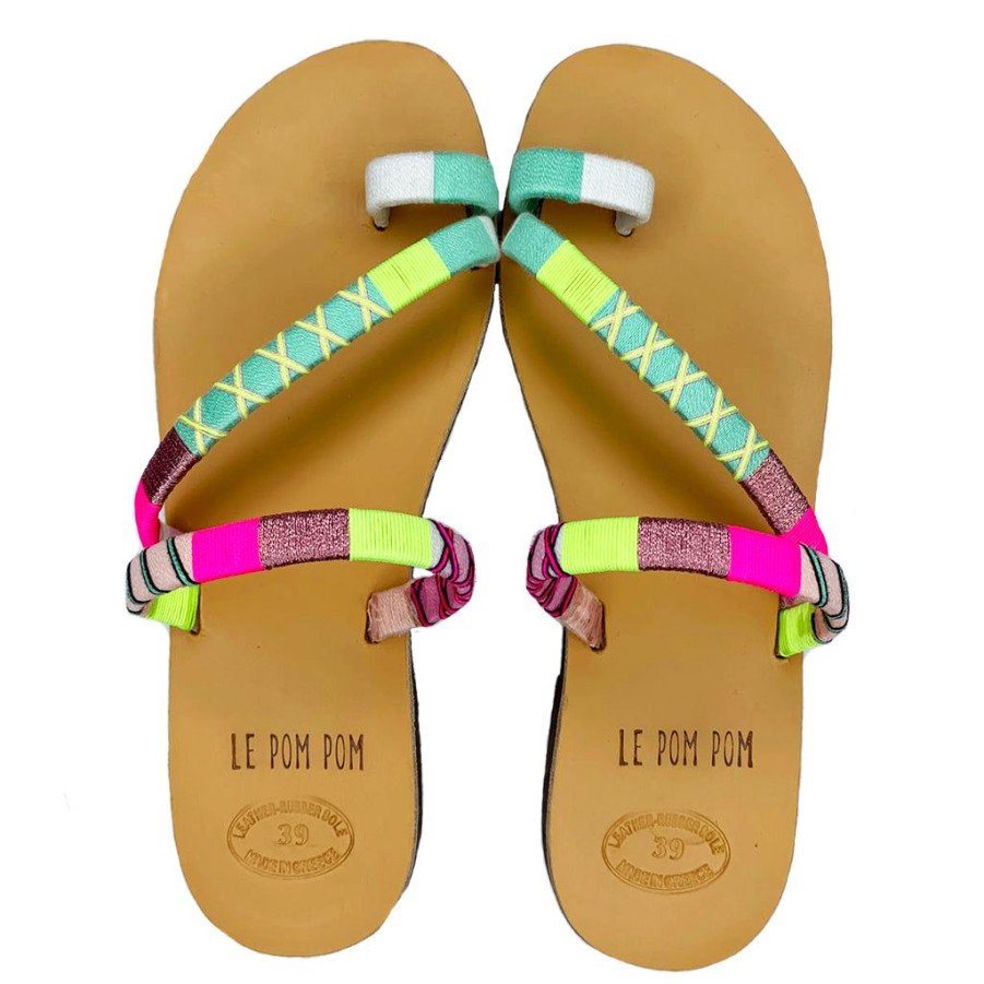 Shoes Le Pom Pom | Isabella Toe Cross Sandals