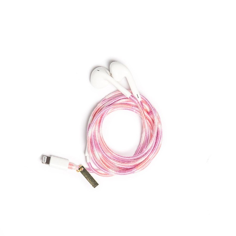 Phone Accessories Le Pom Pom | Pink Sky Earphones