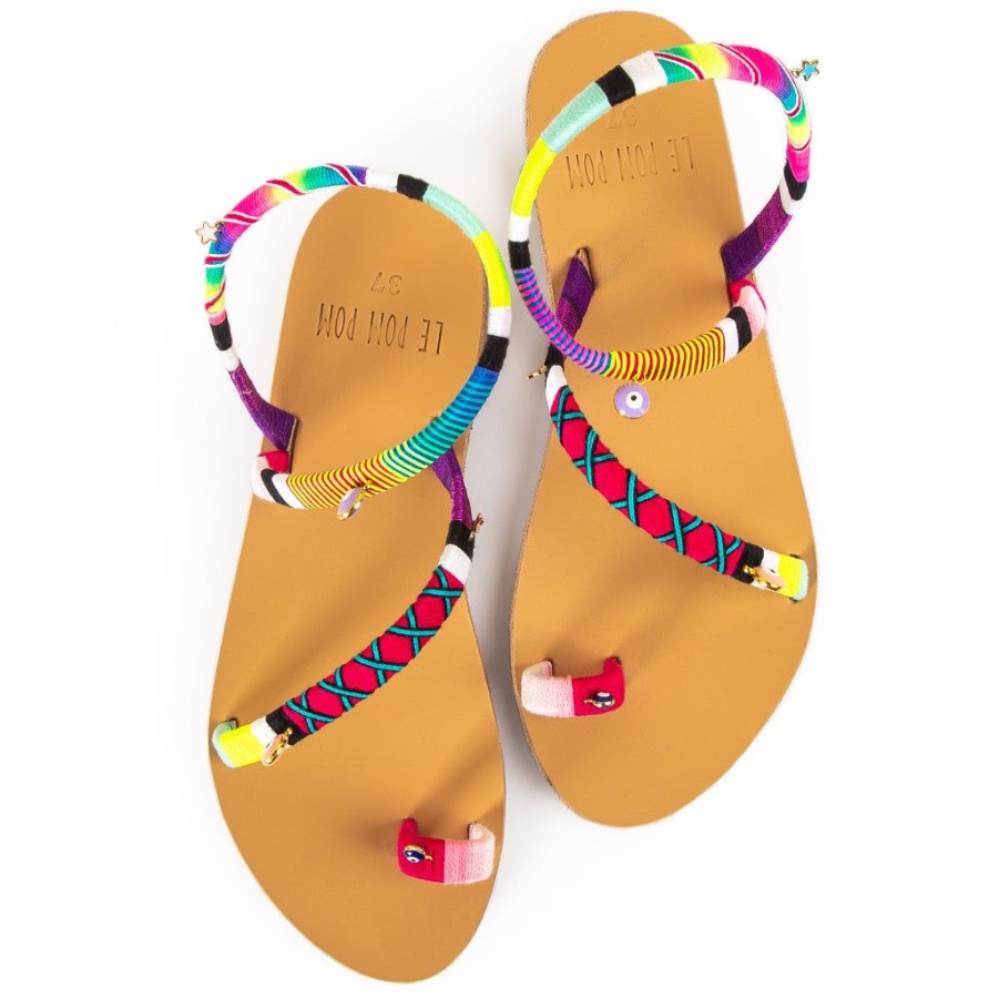 Shoes Le Pom Pom | Penny Crossover Sandals