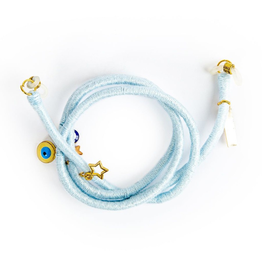 Accessories Le Pom Pom | Baby Blue Lanyard & Glasses Strap