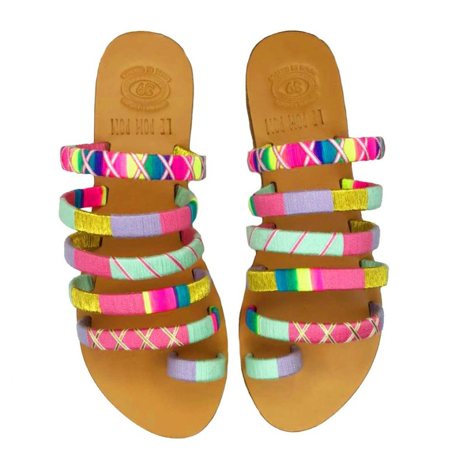 Shoes Le Pom Pom | Lois Strappy Sandals