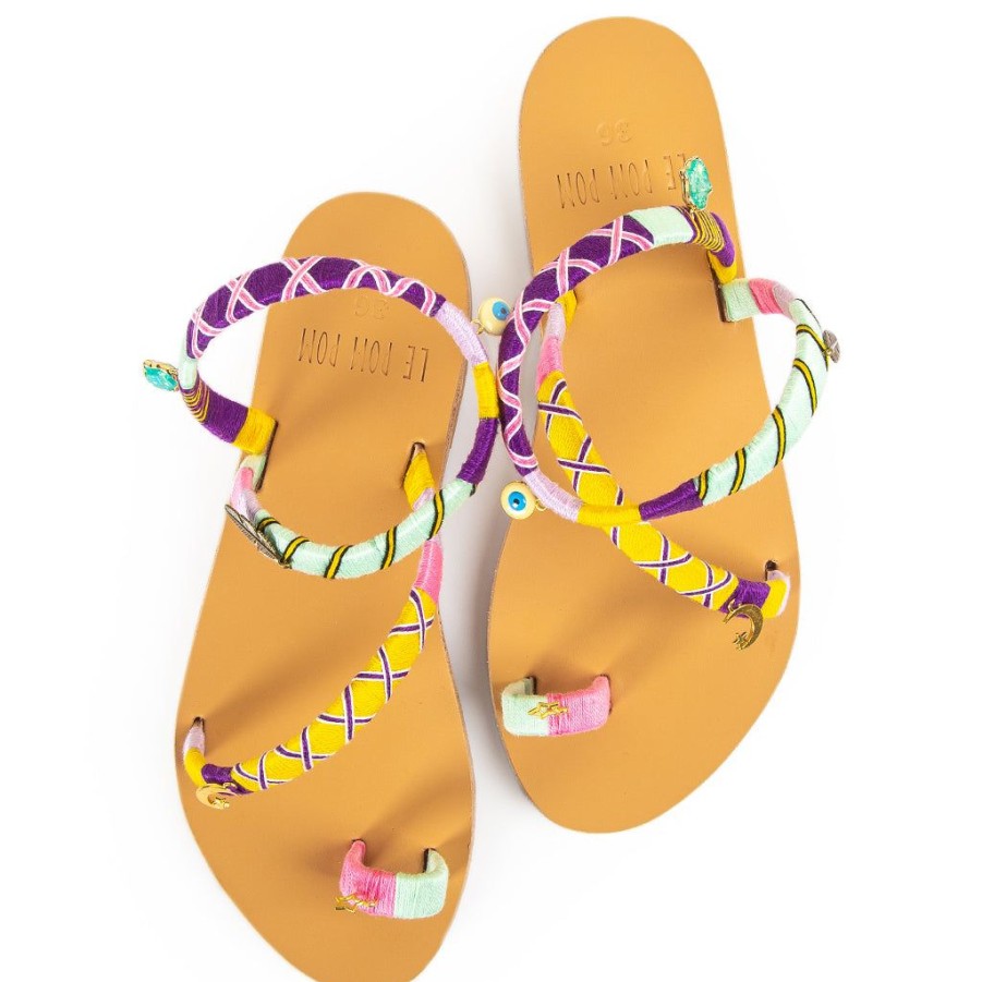 Shoes Le Pom Pom | Sunny Crossover Sandals