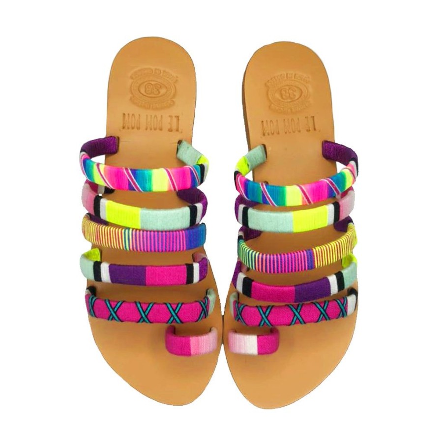 Shoes Le Pom Pom | Penny Strappy Sandals