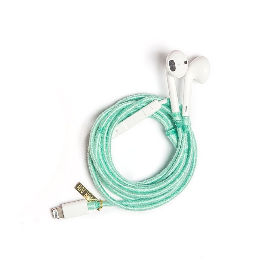 Phone Accessories Le Pom Pom | Mint Earphones