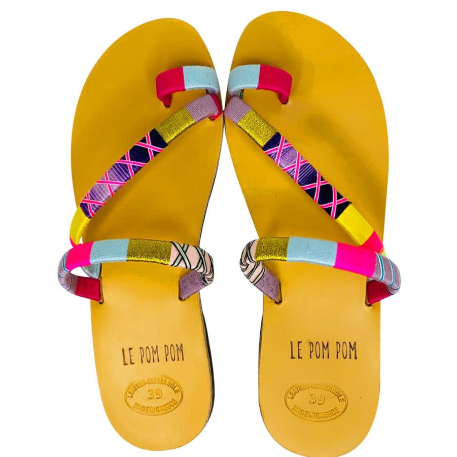 Shoes Le Pom Pom | Priscilla Toe Cross Sandals