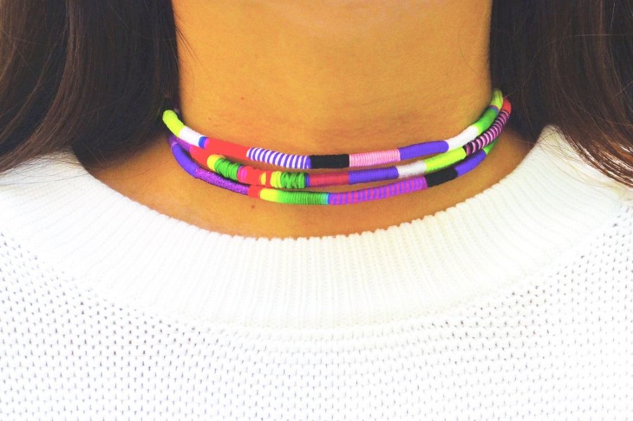 Accessories Le Pom Pom | Rainbow Bright Necklace