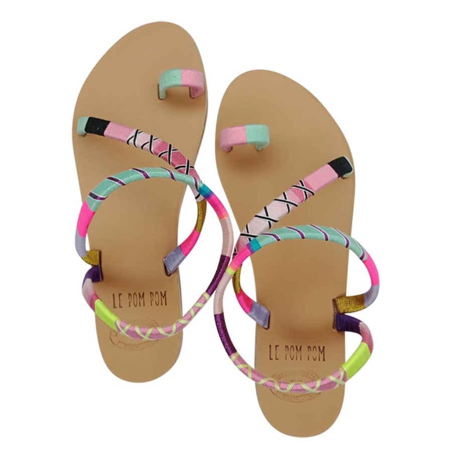 Shoes Le Pom Pom | Elvie Crossover Sandals