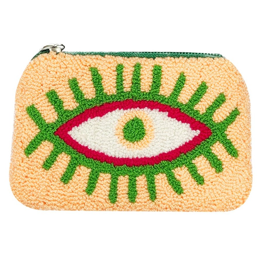 Bags & Bag Accessories Le Pom Pom | Maize & Green Coin Purse